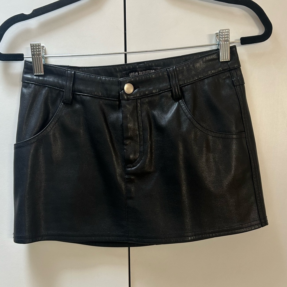Urban Outfitters Faux Leather Mini Skirt